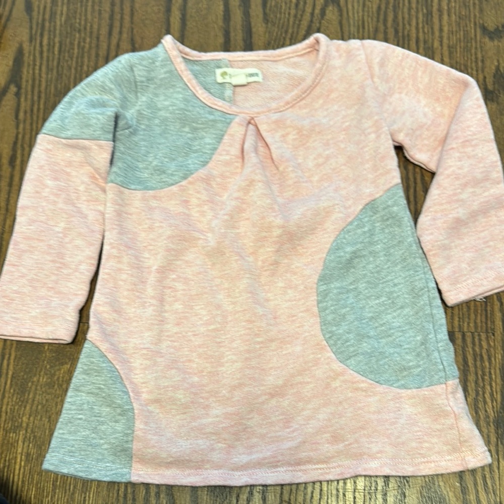 Tucker + Tate Pink and Gray Casual Dress with Modern Design